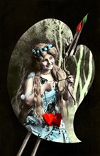 Love Goddess with bow and arrow for the Love Arrow