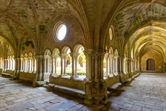 Cloister of Abbaye Sainte-Marie de Fontfroide or Fontfroide Abbey near Narbonne