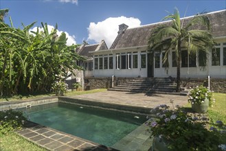 Pool of the historical colonial villa Eureka House or Maison Eureka