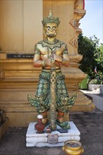 Temple Guard at Wat NamTok MaeKang Temple