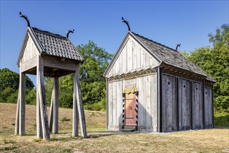 Replica of an old Danish stave-church from the Viking Period