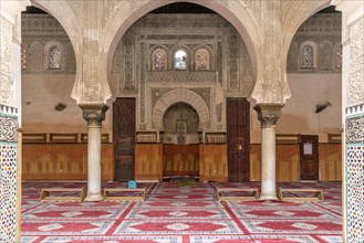 Interior of the Koranic school Medersa Bou Inania