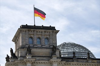 Flag on Reichstag building