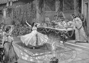 Salome dances infront of Herodes