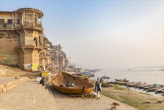 Ghats at the banks of Ganges river