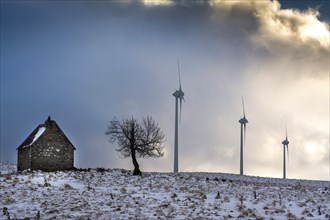 Wind turbines of the Cezallier windfarm