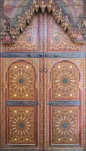 Painted wooden doors at the Heritage Museum