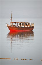 Boat for tourists on Lake Tiberias