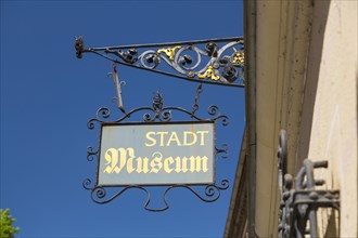 Sign at the municipal museum