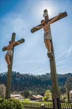 Kalvarienberg with crosses
