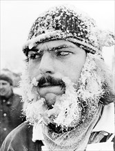 Man with icicle on his face ca. 1970s