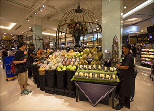 Market stall with fruits at the Gourmet Market