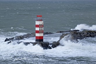 Lighthouse in the harbour entrance
