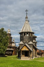 Wooden church in the Museum of wooden architecture in the Unesco world heritage sight Suzdal