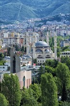 View over Tirana and the new Mosque