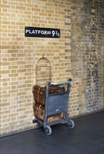 Platform 9Â¾ at London King's Cross railway station