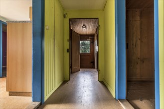 Hallway in a house that's being demolished