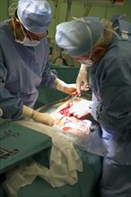 Surgical intervention at birth in the hospital