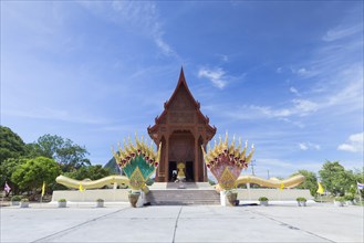 Teak wood temple Wat Ao Noi
