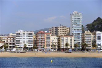 Hotels on the beach of Lloret de Mar