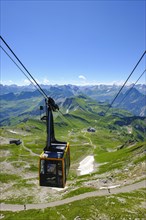 Peak route of the Nebelhorn cable car