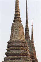 Three of the four Great Chedis of the Phra-Maha-Chedi-Si-Ratchakan Group