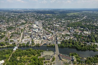 Mulheim city centre with views of Ruhrbania