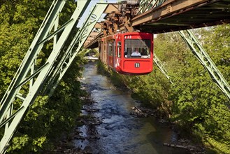 Suspension railway above the river Wupper