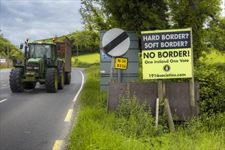European border between the Republic of Ireland and Northern Ireland