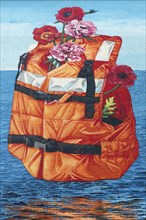 Flowered lifejacket