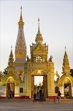 People off Chedi of Wat Phra That Phanom