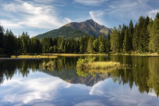 Lake Schattensee with water reflection