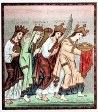 The female personifications of Sclavinia