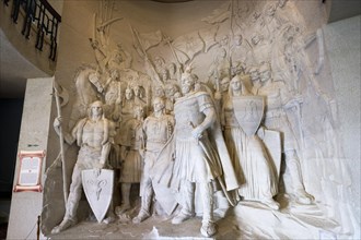 Skanderbeg Sculpture Group and fellow combatants in the Skanderbeg Museum