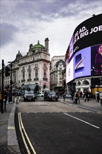 Illuminated advertising at Piccadilly Circus