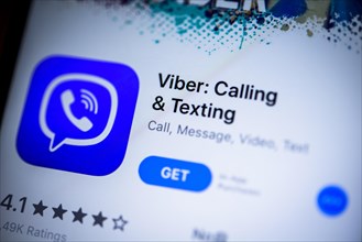 IPhone displaying Viber App in the Apple App Store