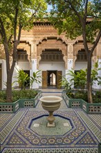 Courtyard gardens at Bahia Palace