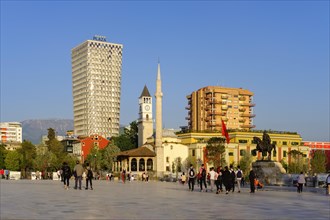 Skanderbeg Square with TID Tower Hotel Plaza