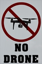 Prohibition sign No Drone
