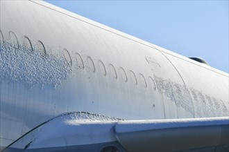 Ice-covered aircraft
