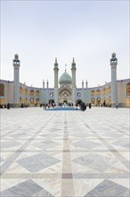 Courtyard of holy shrine of Imamzadeh Helal Ali in Aran va Bidgol