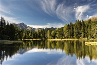 Lake Schattensee with water reflection