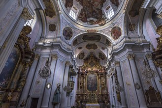 Altar room of the baroque Holy Trinity Church