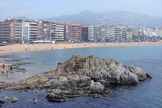 Hotels on the beach of Lloret de Mar