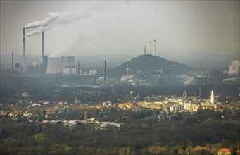 View of the district of Buer with Uniper Kraftwerke GmbH