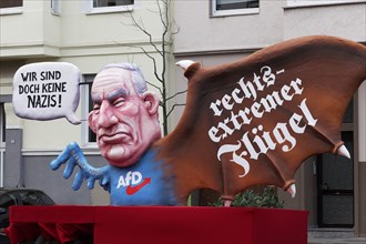 AfD Chairman Alexander Gauland with right-wing extremist wing