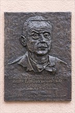 Commemorative plaque to the writer Thomas Mann