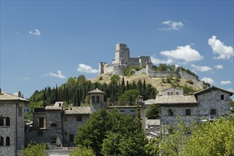 View of Rocca Maggiore fortification