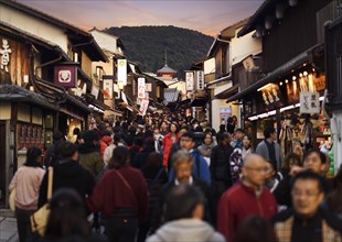 Matsubara dori street busy with tourists