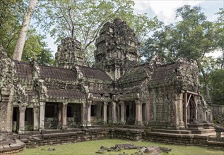 Central sanctuary of Ta Prohm jungle temple